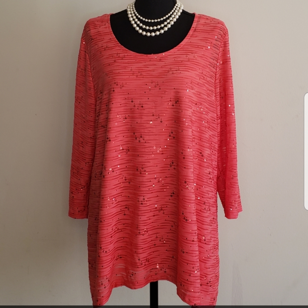 JM collection women's Dazzle Top